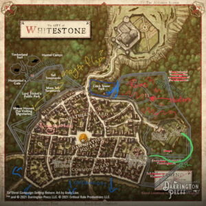 Mapping the City of Whitestone in Tal’Dorei Reborn – Darrington Press